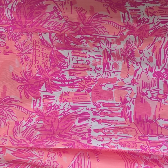 Lilly Pulitzer Simone Shift Dress in Cheeky Melon Rule Breakers Toile Size 10 - Picture 2 of 5